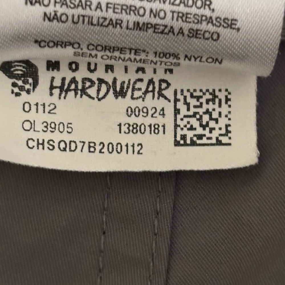 Mountain Hardwear womens Charcoal gray Cargo Pants hiking gorpcore Sz 12 nylon - Picture 10 of 13